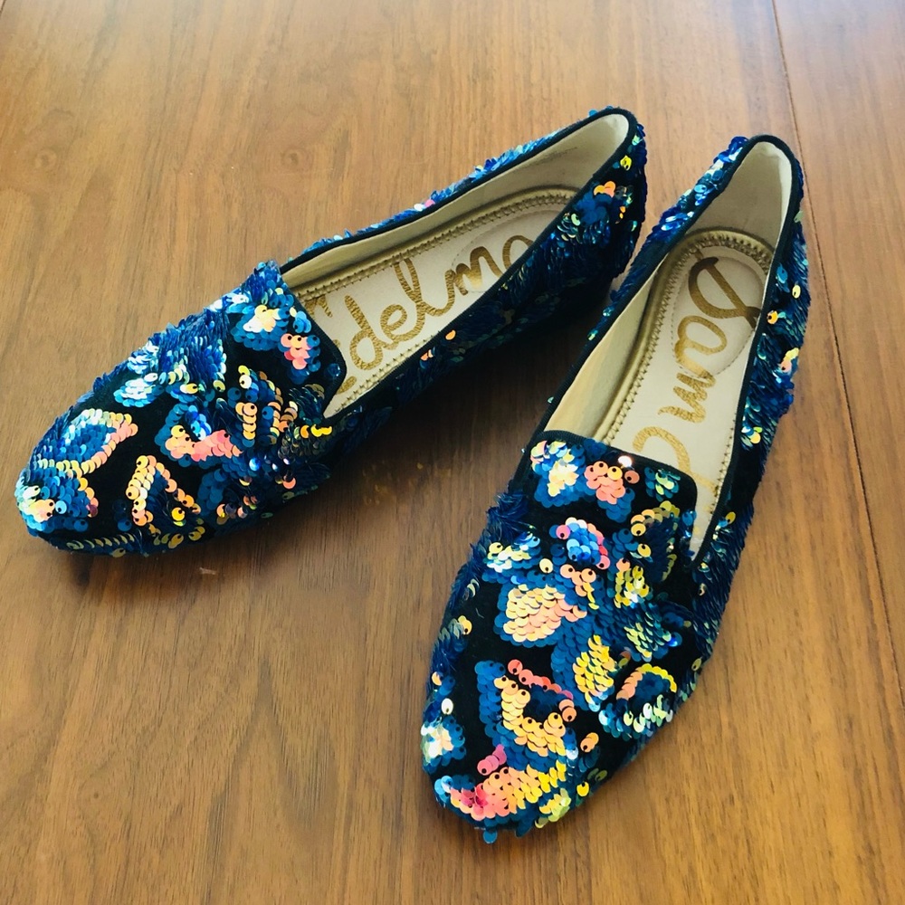 Sam Edelman Jordy Sequin Loafer size 9